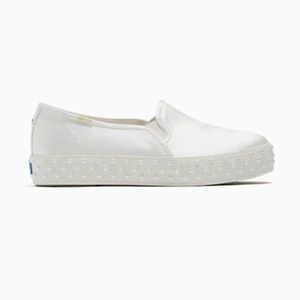 Keds X Kate Spade New York Triple Decker Pearl Sneakers.